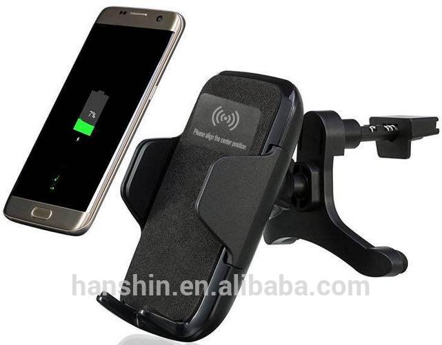 High quality 360 degree rotation Wireless Charging Pad Stand for iPhone,Samsung and Android Phone